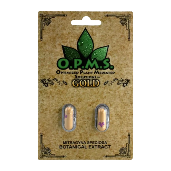 OPMS Gold Kratom Extract 2 Capsules