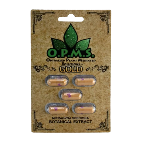 OPMS Gold Kratom Extract 5 Capsules