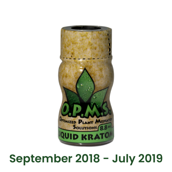 OPMS Gold Liquid Kratom Extract Shot | September 2018 - July 2019