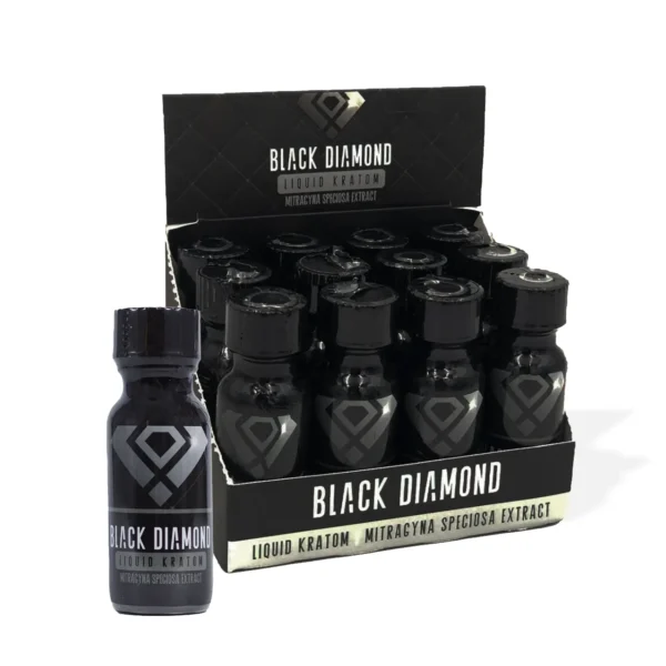 Black Diamond Kratom Extract Liquid Shot Display Box