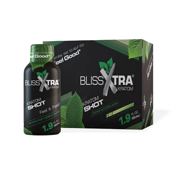 Bliss Healthy Botanical Bliss Xtra Kratom Extract Shot Display Box