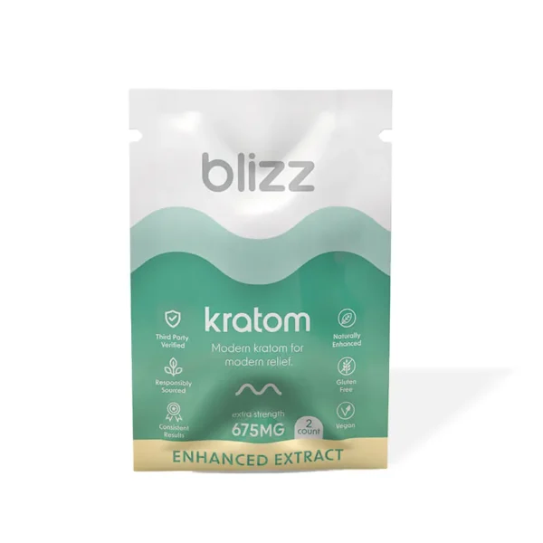 Blizz Enhanced Kratom Extract Capsules | 2 Count