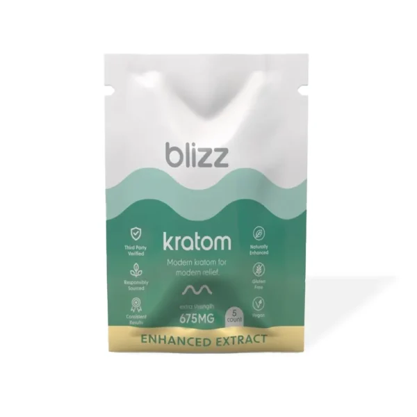 Blizz Enhanced Kratom Extract Capsules | 5 Count