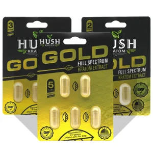 Hush Gold Kratom Extract Capsules