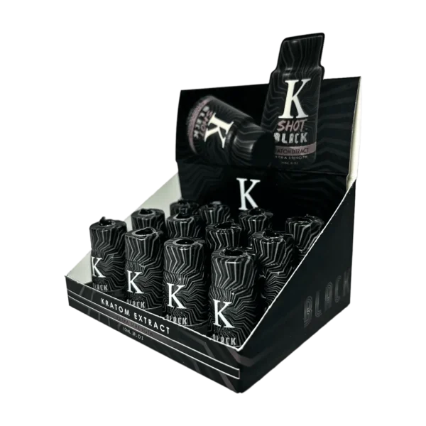 K-Shot Black Kratom Extract Shot | Display Box