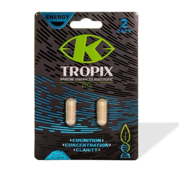 K-TROPIX Kratom Enhanced Nootropic Capsules | 2 Count