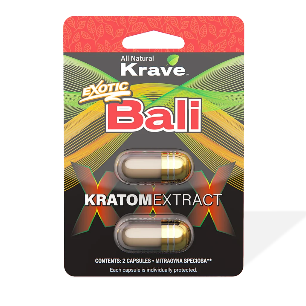 Krave Exotic Bali Kratom Extract Capsules