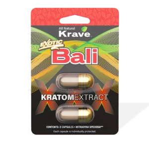 Krave Exotic Bali Kratom Extract Capsules