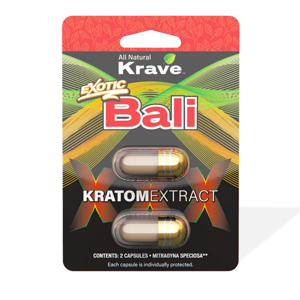 Krave Exotic Bali Kratom Extract Capsules