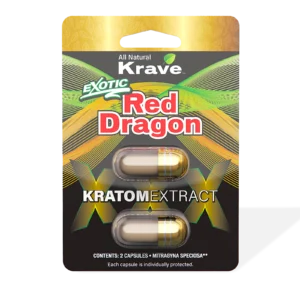 Krave Exotic Red Dragon Kratom Extract Capsules