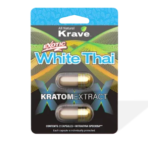 Krave Exotic White Thai Kratom Extract Capsules