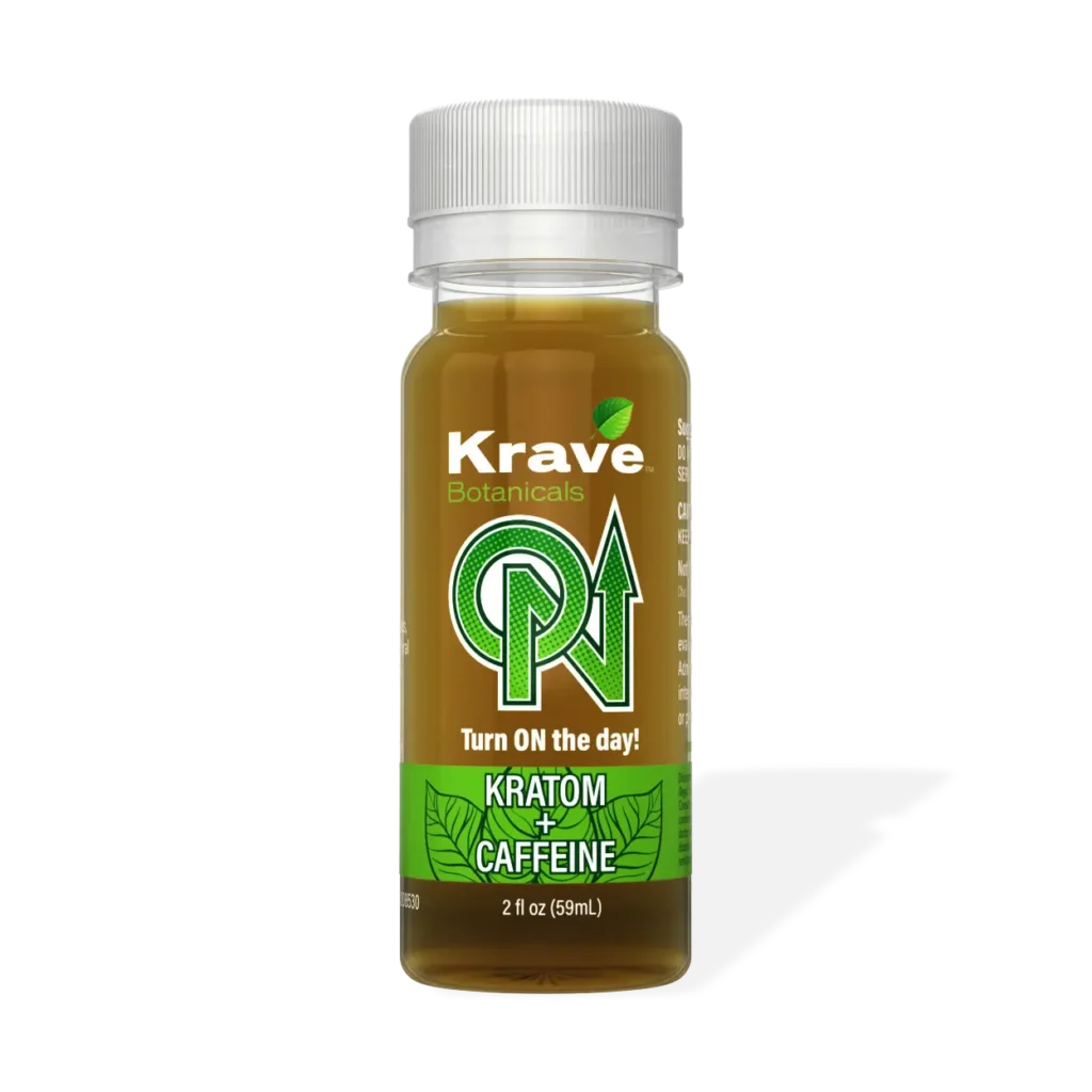 Krave ON Kratom Caffeine Shot