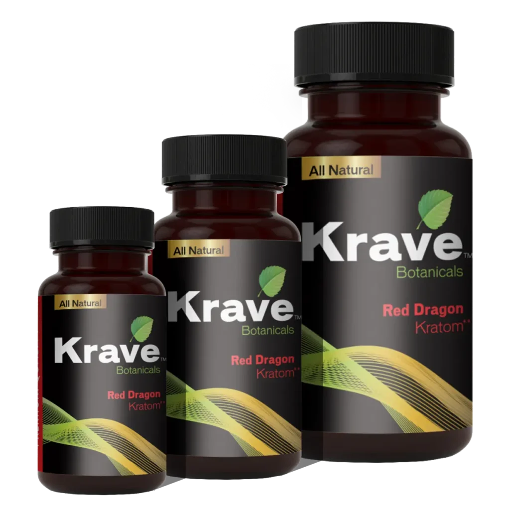 Krave Red Dragon Kratom Capsules