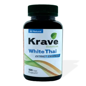 Krave White Thai Extract Enhanced Kratom Capsule