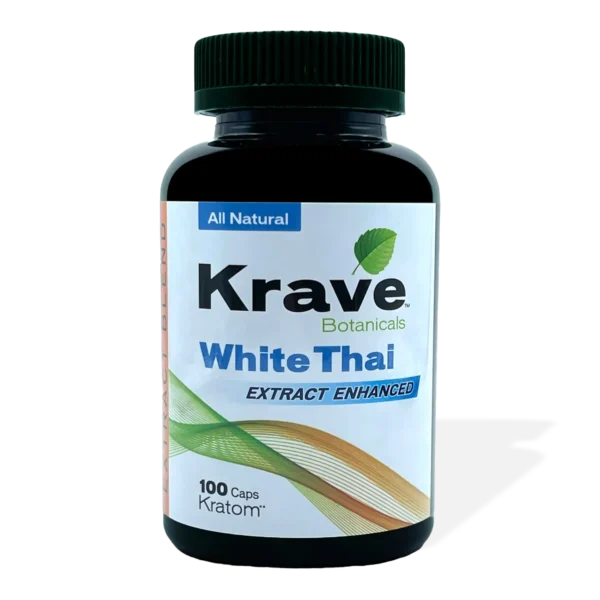 Krave White Thai Extract Enhanced Kratom Capsule