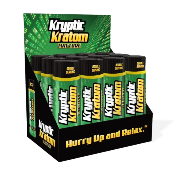 Kryptic Kratom Botanical Extract Liquid Tincture | Display Box