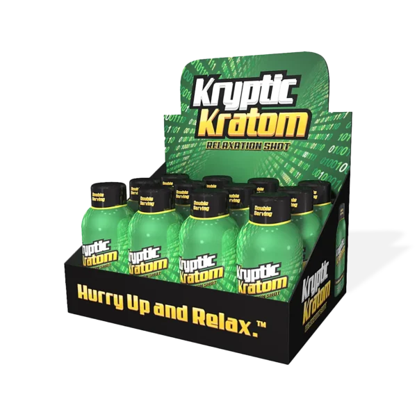 Kryptic Kratom Relaxation Shot | Display Box