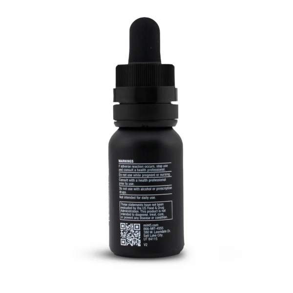 MIT45 Gold Kratom Extract Shot 15 ml Back