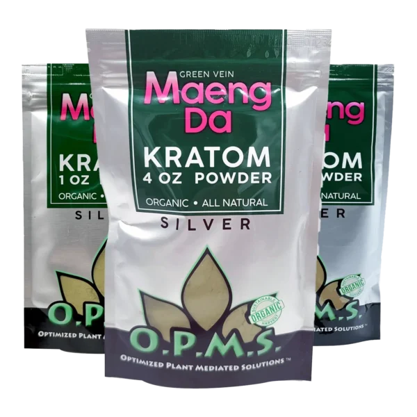 OPMS Silver Green Vein Maeng Da Kratom Powder
