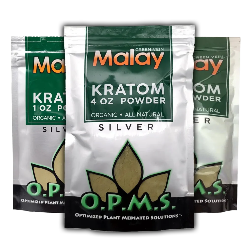 OPMS Silver Green Vein Malay Kratom Powder