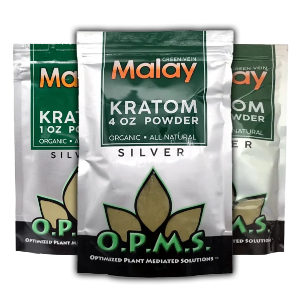 OPMS Silver Green Vein Malay Kratom Powder