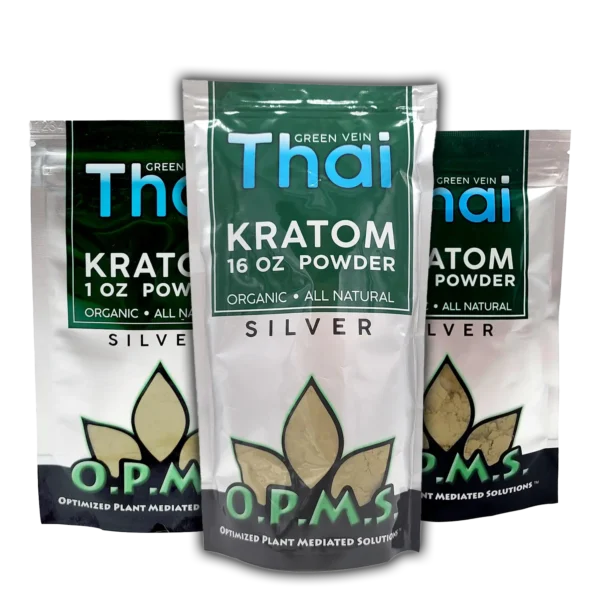 OPMS Silver Green Vein Thai Kratom Powder