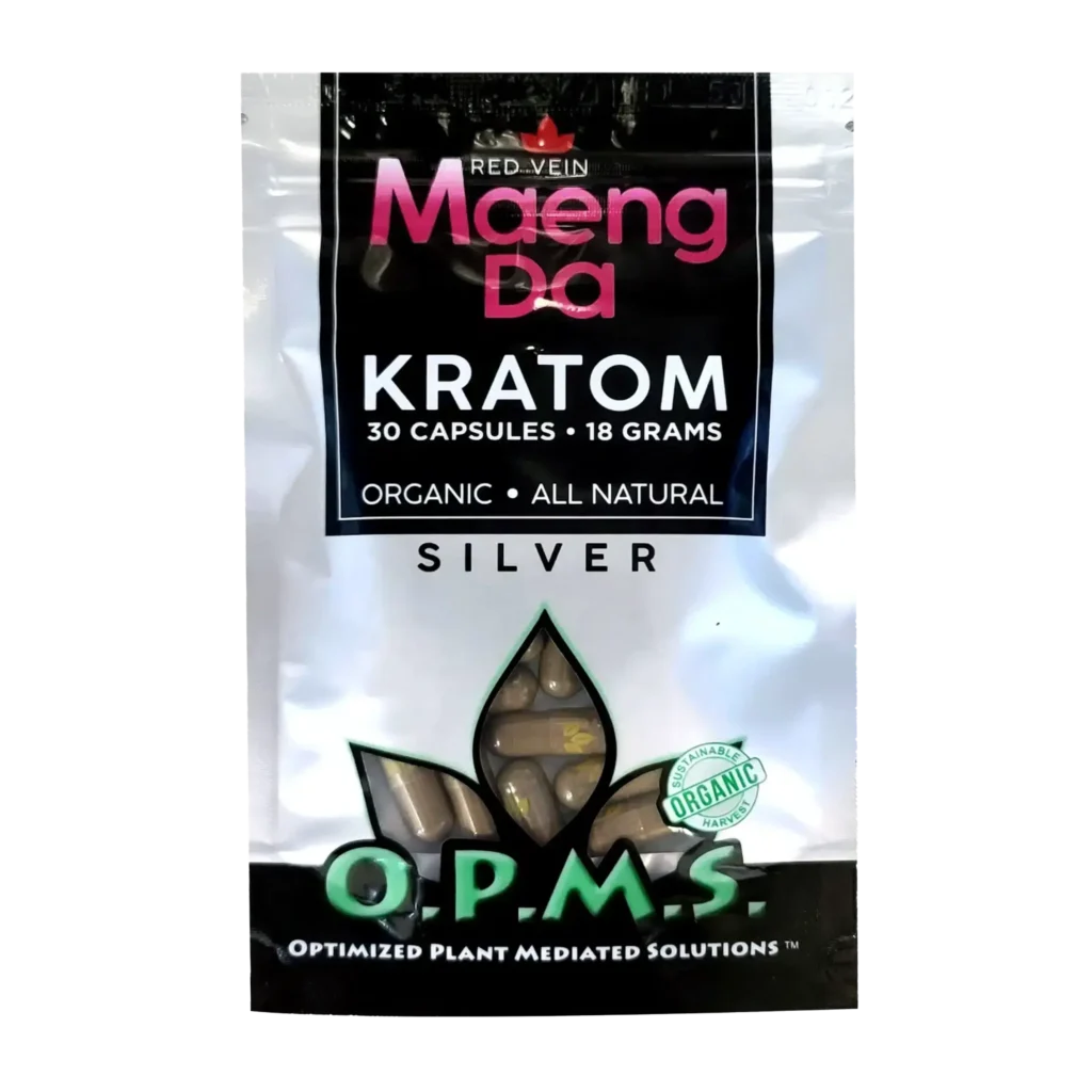 OPMS Silver Red Vein Maeng Da Kratom | 30 Capsules