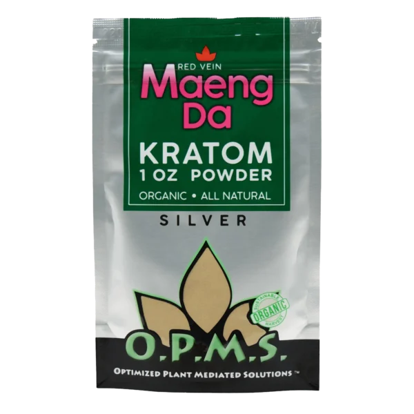 OPMS Silver Red Vein Maeng Da Kratom Powder 1 oz