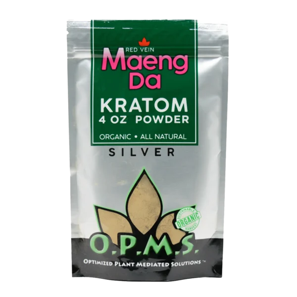 OPMS Silver Red Vein Maeng Da Kratom Powder 4 oz