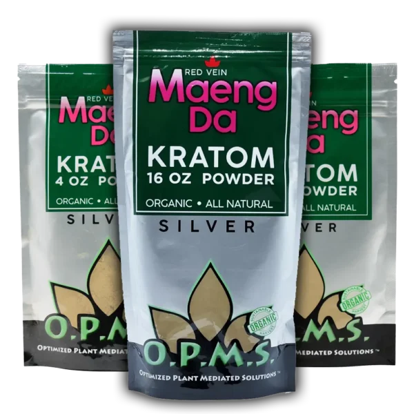 OPMS Silver Red Vein Maeng Da Kratom Powder