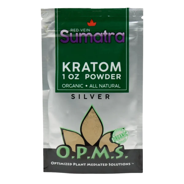 OPMS Silver Red Vein Sumatra Kratom Powder 1 oz