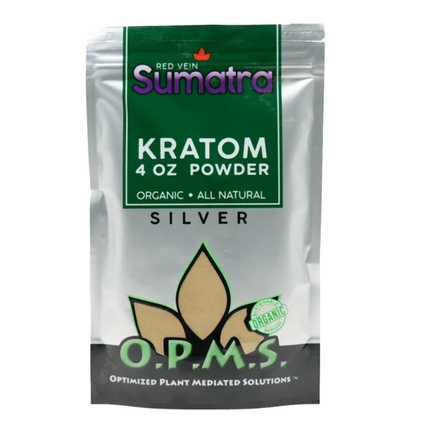 OPMS Silver Red Vein Sumatra Kratom Powder 4 oz