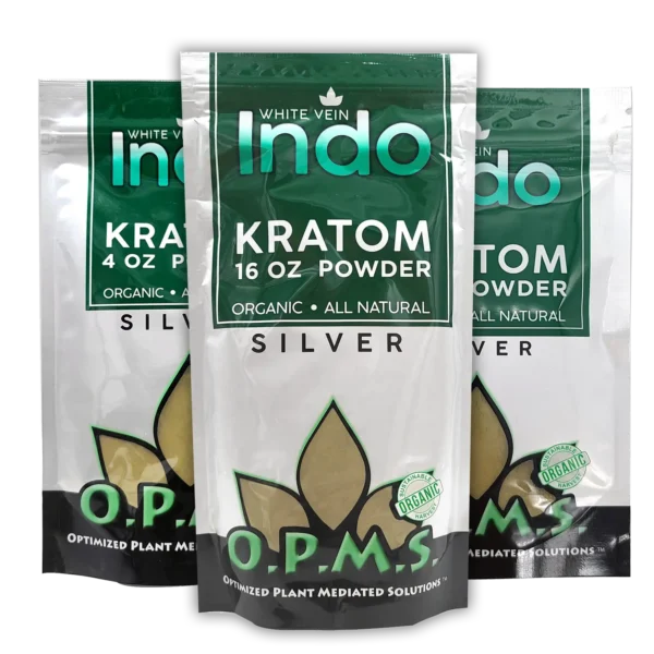OPMS Silver White Vein Indo Kratom Powder