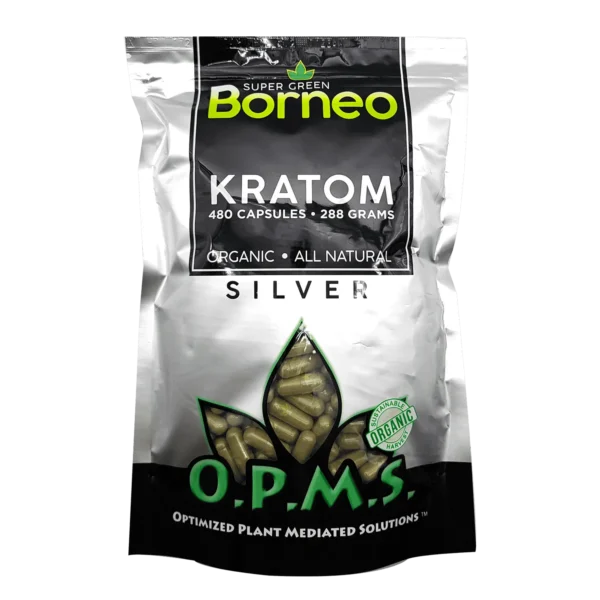 OPMS Super Green Borneo Kratom | 480 Capsules (O.P.M.S.)