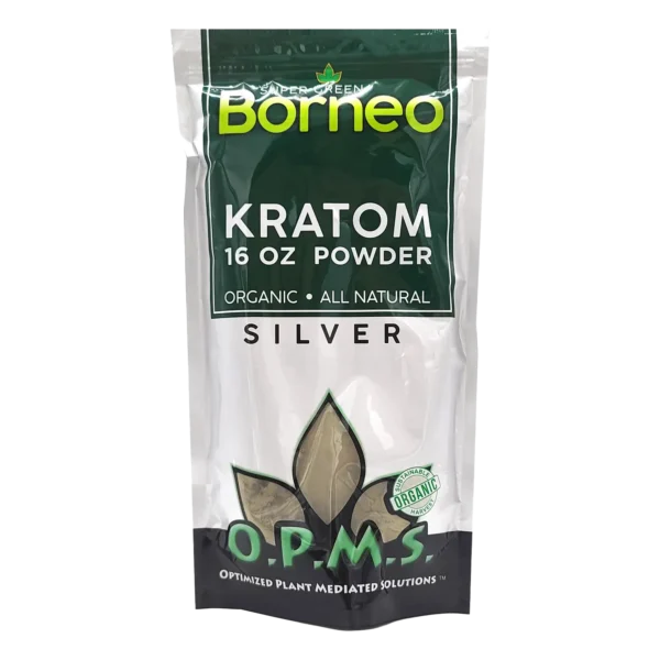 OPMS Super Green Borneo Kratom Powder 16 oz