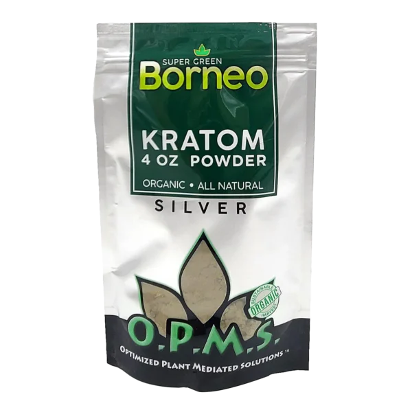OPMS Super Green Borneo Kratom Powder 4 oz