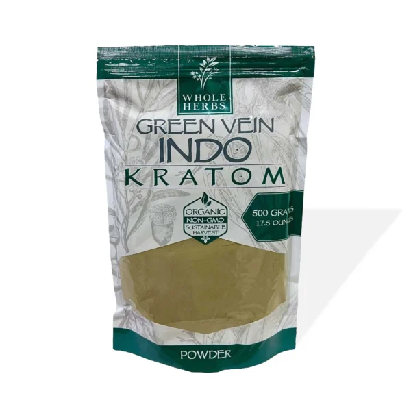 Whole Herbs Green Vein Indo Kratom Powder 17.5 oz