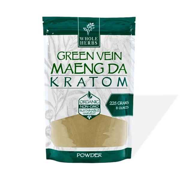 Whole Herbs Green Vein Maeng Da Kratom Powder 8 oz