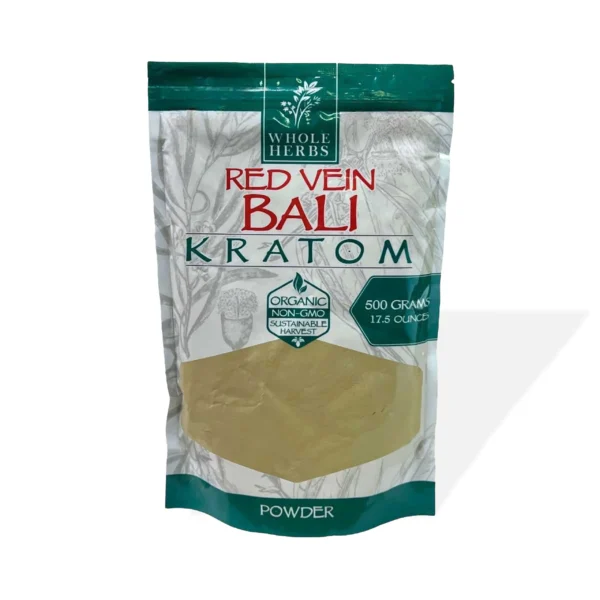 Whole Herbs Red Vein Bali Kratom Powder 17.5 oz