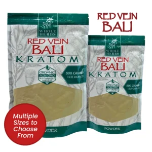 Whole Herbs Red Vein Bali Kratom Powder