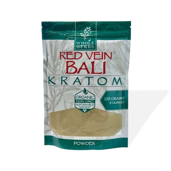 Whole Herbs Red Vein Bali Kratom Powder 8 oz