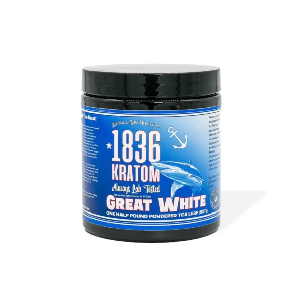 1836 Kratom Great White Kratom Powder 8 oz