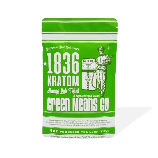 1836 Kratom Green Means Go Kratom Powder 4 oz