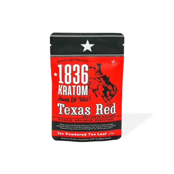 1836 Kratom Texas Red Kratom Powder 1 oz
