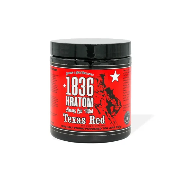1836 Kratom Texas Red Kratom Powder 1/2 lb | 8 oz