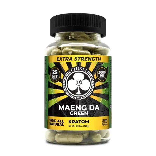 Club13 Extra Strength Green Maeng Da Kratom Capsules