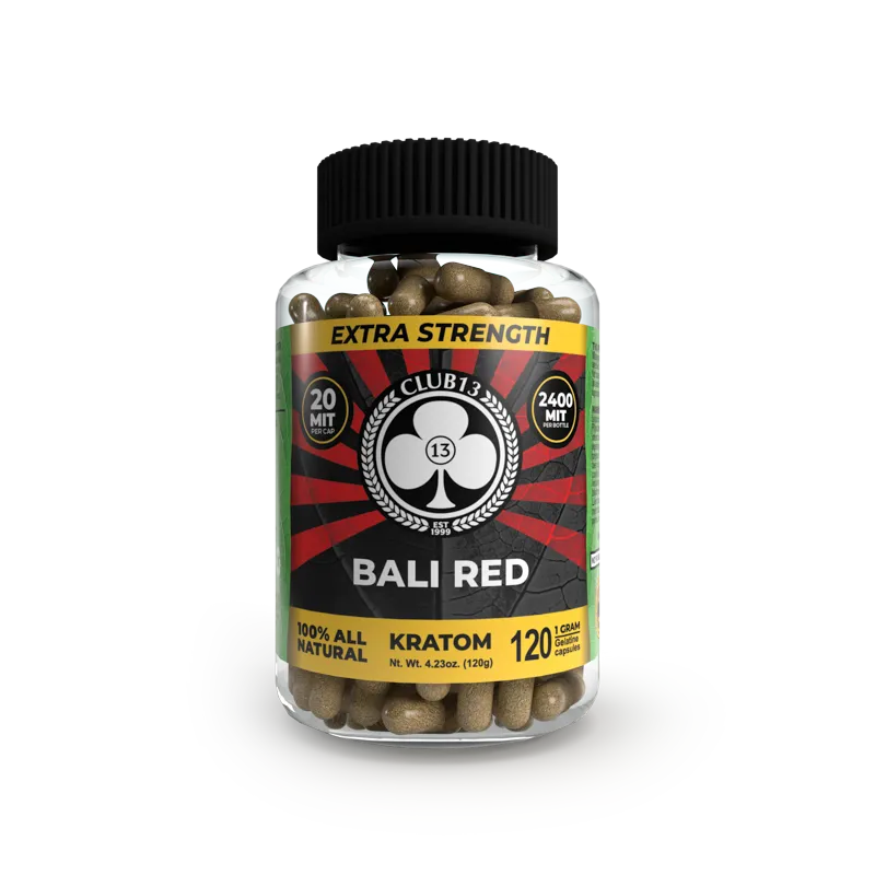 Club13 Extra Strength Red Bali Kratom Capsules