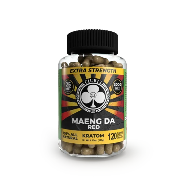 Club13 Extra Strength Red Maeng Da Kratom Capsules