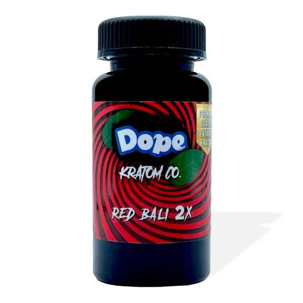 Dope Red Bali 2X Kratom Extract Capsules