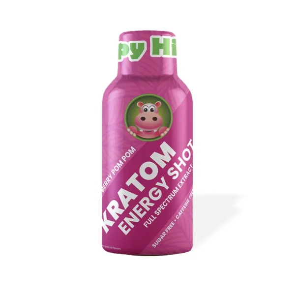 Happy Hippo Extract Kratom Energy Shot Berry PomPom